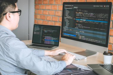 Yazılım Web sitesi des çalışma Professional Developer programcı