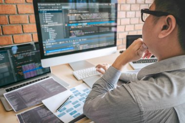 Yazılım Web sitesi des çalışma Professional Developer programcı