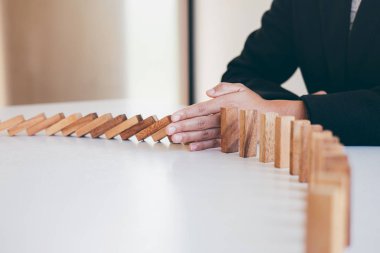 Risk ve strateji Iş, el durmak düşme Co görüntü