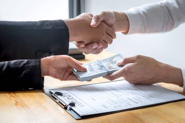 İş yasadışı para dürüst olmayan hile, İşadamı handsh