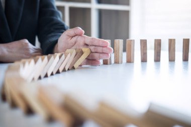 Risk ve strateji Iş, el durmak düşme Co görüntü