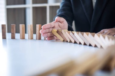 Risk ve strateji Iş, el durmak düşme Co görüntü