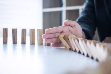 Risk ve strateji Iş, el durmak düşme Co görüntü