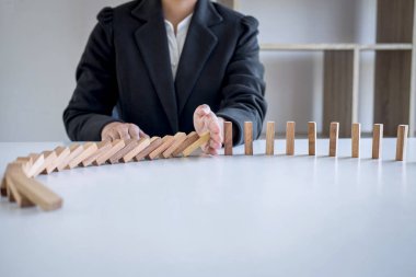 Risk ve strateji Iş, el durmak düşme Co görüntü