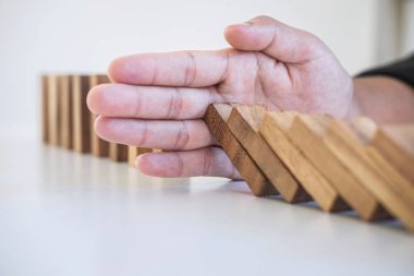 Risk ve strateji Iş, el durmak düşme Co görüntü