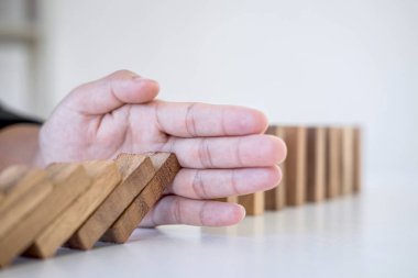 Risk ve strateji Iş, el durmak düşme Co görüntü
