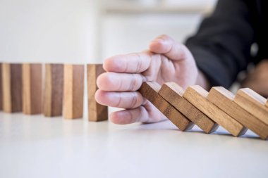 Risk ve strateji Iş, el durmak düşme Co görüntü