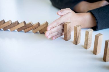 Risk ve strateji Iş, el durmak düşme Co görüntü