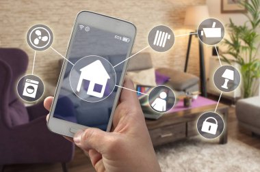 Smarthome denetim uygulaması ile Smartphone