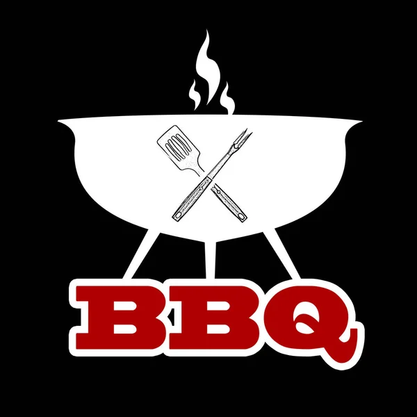 Icône Illustration Barbecue Barbecue — Photo