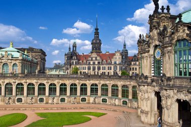 Dresden Zwinger görünümünü içinde panoramik