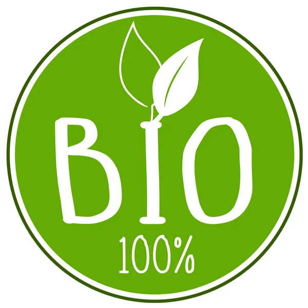 Icon Illustration 100 Bio — Stock Photo, Image