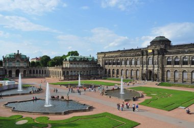 Dresden Zwinger görünümünü içinde panoramik
