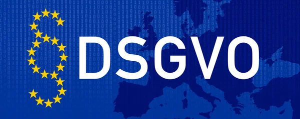 Regolamento Generale Sulla Protezione Dei Dati Gdpr Dsgvo — Foto Stock