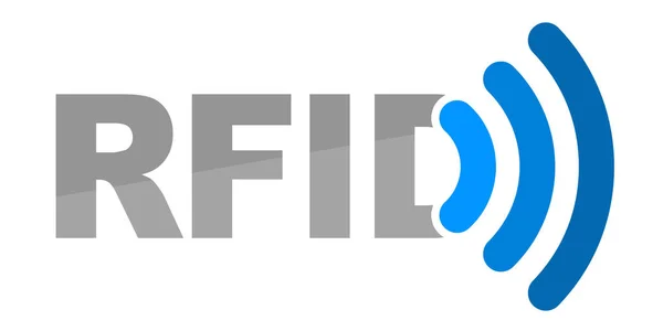 Illustratie Voor Rfid Technologie — Stockfoto