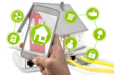 Smarthome denetim uygulaması ile Smartphone