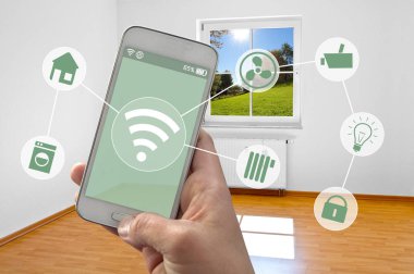 Smarthome denetim uygulaması ile Smartphone