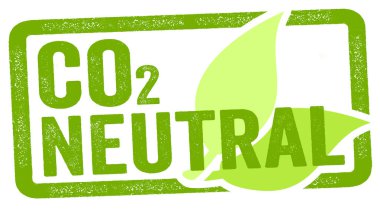 Bir damga ile Co2 karbon nötr çizimi