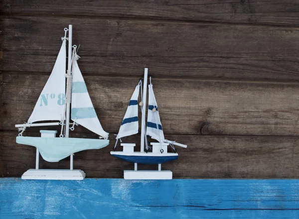 Balık ağı mavi drift Wood kabukları, deniz yıldızı, yelkenli gemi, deniz dekorasyon