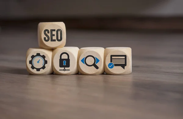 Seo Search Engine Optimization Onlinebusiness Onlinemarketing — Stockfoto