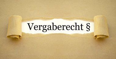 Kağıt işi için İhale Hukuku - Vergaberecht Almanca kelime ile