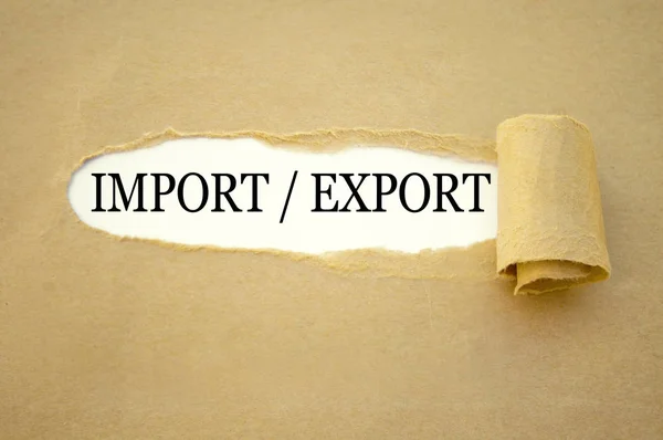 Бумажная Работа Импортом Экспортом — стоковое фото