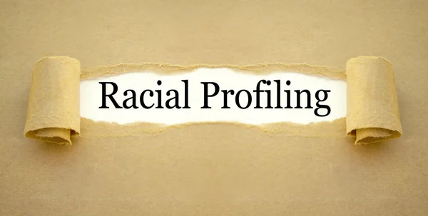 Papierarbeit Mit Racial Profiling — Stockfoto