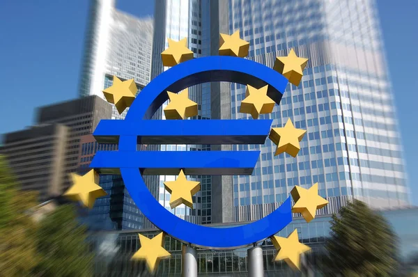 Hoofdkwartier Van Ecb Frankfurt — Stockfoto