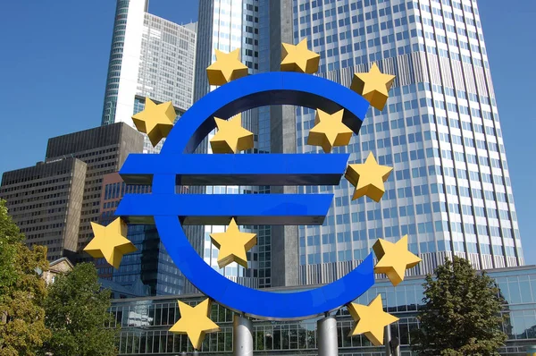 Sede Del Bce Frankfurt — Foto de Stock