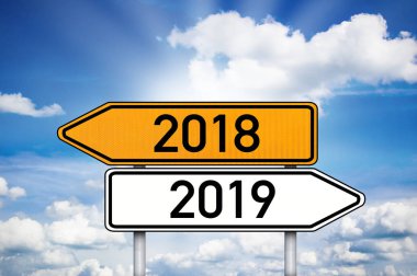 Trafik işaretleri ile 2018 ve 2019