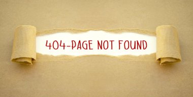 Kağıt işi ile hata iletisi 404 sayfa bulunamadı