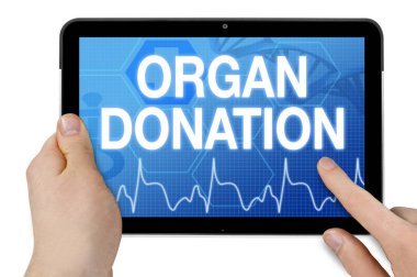 Dokunmatik ekran ve organ bağış ile tablet