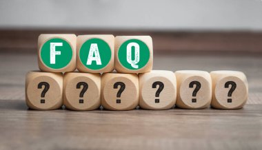 Sık sık sorulan faq kısaltmalı küp ve zarlar