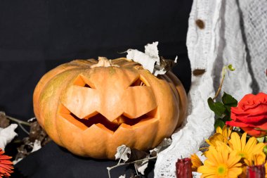 kabak ile sonbahar tatil dekorasyon