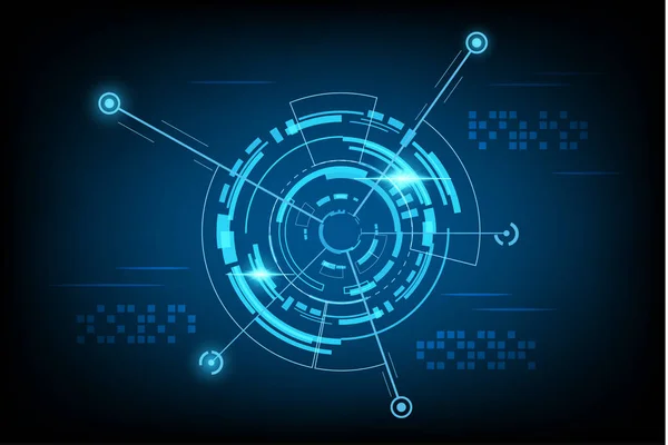 Teknoloji fütüristik Interface.Element dijital Ui.vector ve illüstrasyon soyut