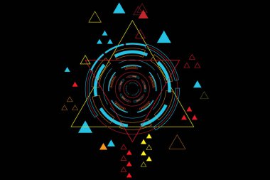 kavram background.vector ve illüstrasyon soyut gelecekteki şekiller