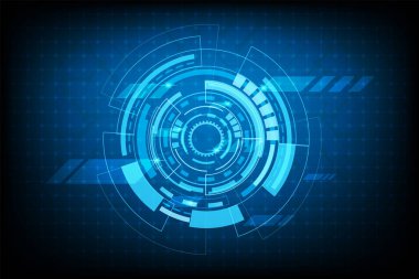 fütüristik devre teknoloji arka plan arabirimi information.vector ve illüstrasyon soyut 
