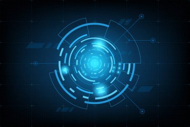 arka plan futuristik devre illüstrasyon teknoloji vektör