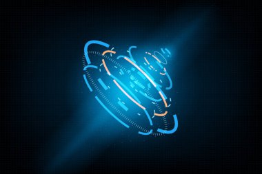 arka plan futuristik devre illüstrasyon teknoloji vektör