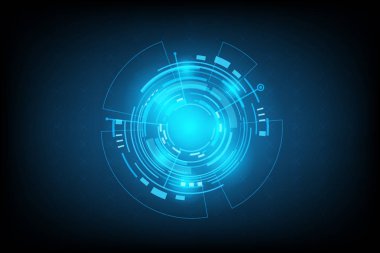 arka plan futuristik devre illüstrasyon teknoloji vektör