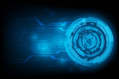 arka plan futuristik devre illüstrasyon teknoloji vektör