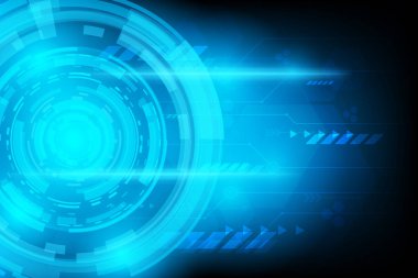 arka plan futuristik devre illüstrasyon teknoloji vektör