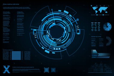 arka plan futuristik devre illüstrasyon teknoloji vektör