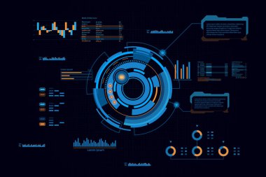 arka plan futuristik devre illüstrasyon teknoloji vektör