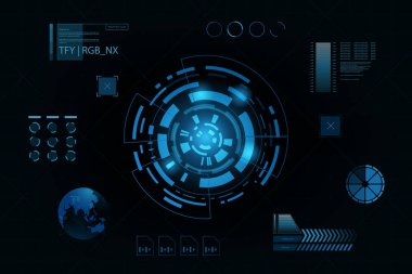 arka plan futuristik devre illüstrasyon teknoloji vektör