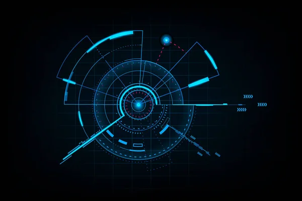 Panel Hud Interfaz Usuario Concepto Futurista Vector Ilustración — Archivo Imágenes Vectoriales