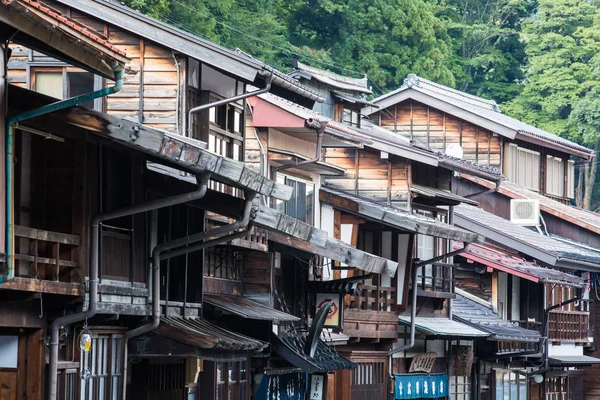 Narai Juku Japan September 2017 Pittoreska Utsikten Över Gamla Japanska — Stockfoto