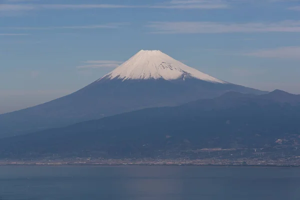 Berget Fuji Och Suruga Bay Vintersäsongen Shizuoka Prefektur Sett Från — Stockfoto