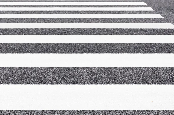 Close Zebra Crossing Pattern City Road — Stock Photo, Image