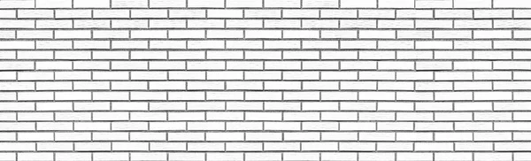 Panorama White Brick Wall Seamless Background — Stock Photo, Image